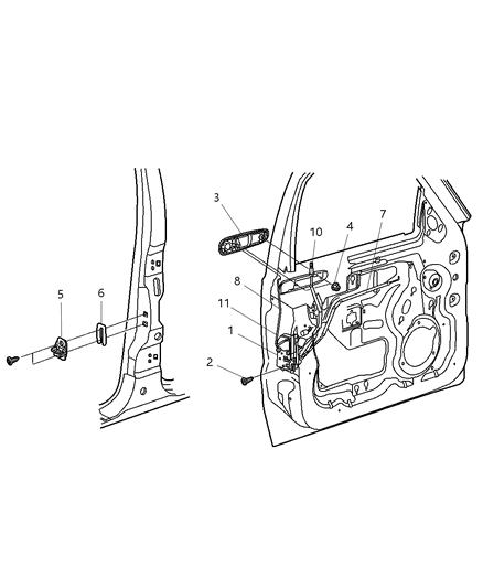 Jeep Liberty Door Lock Actuator 55177043AC