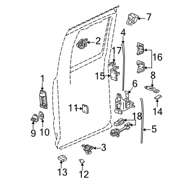 Gmc Suburban Bonnet Hood Lock 15019729