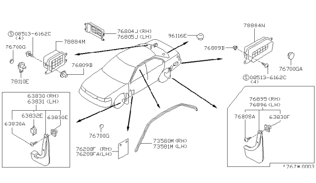 Infiniti Fuel Gate Actuator 78850AM89E, 78850-AM89E