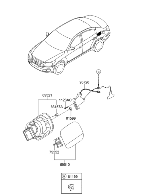 Hyundai Fuel Gate Actuator 815903M000